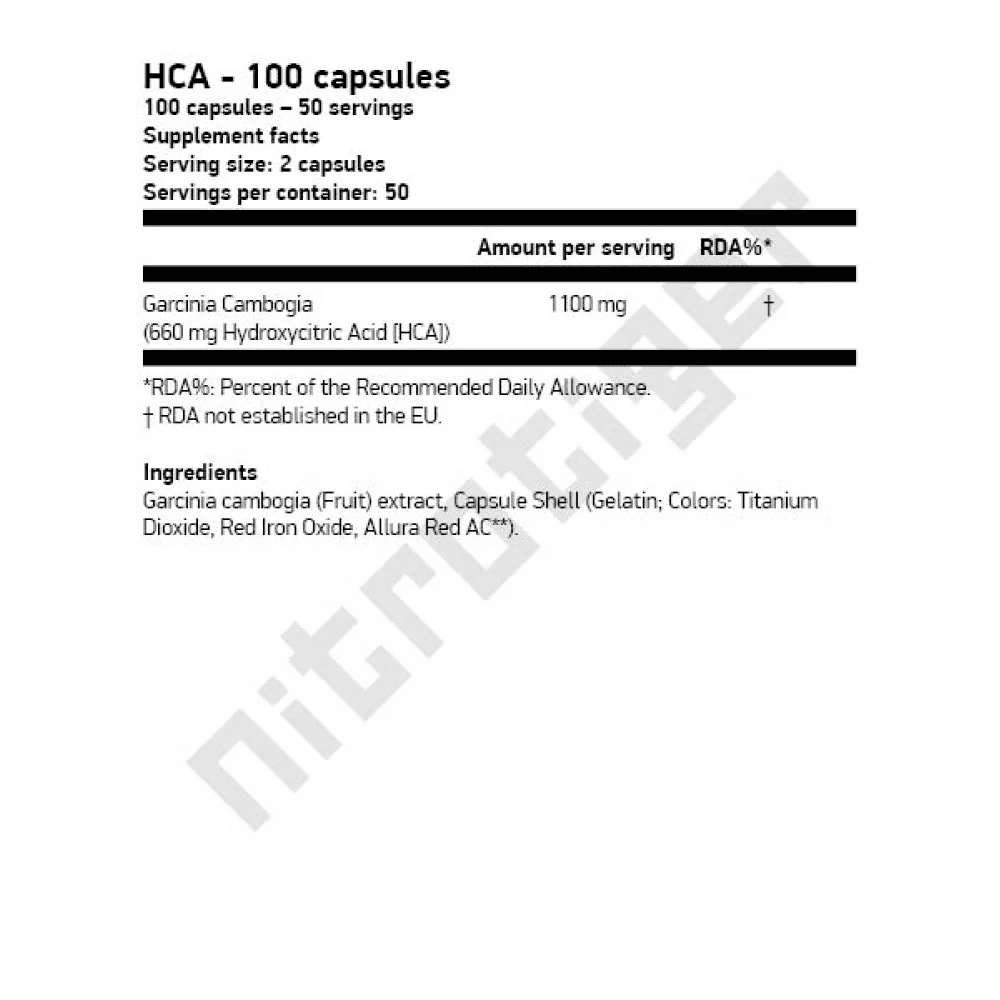 SCITEC HCA 100 капсули