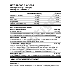 SCITEC Hot Blood 3.0 300 гр