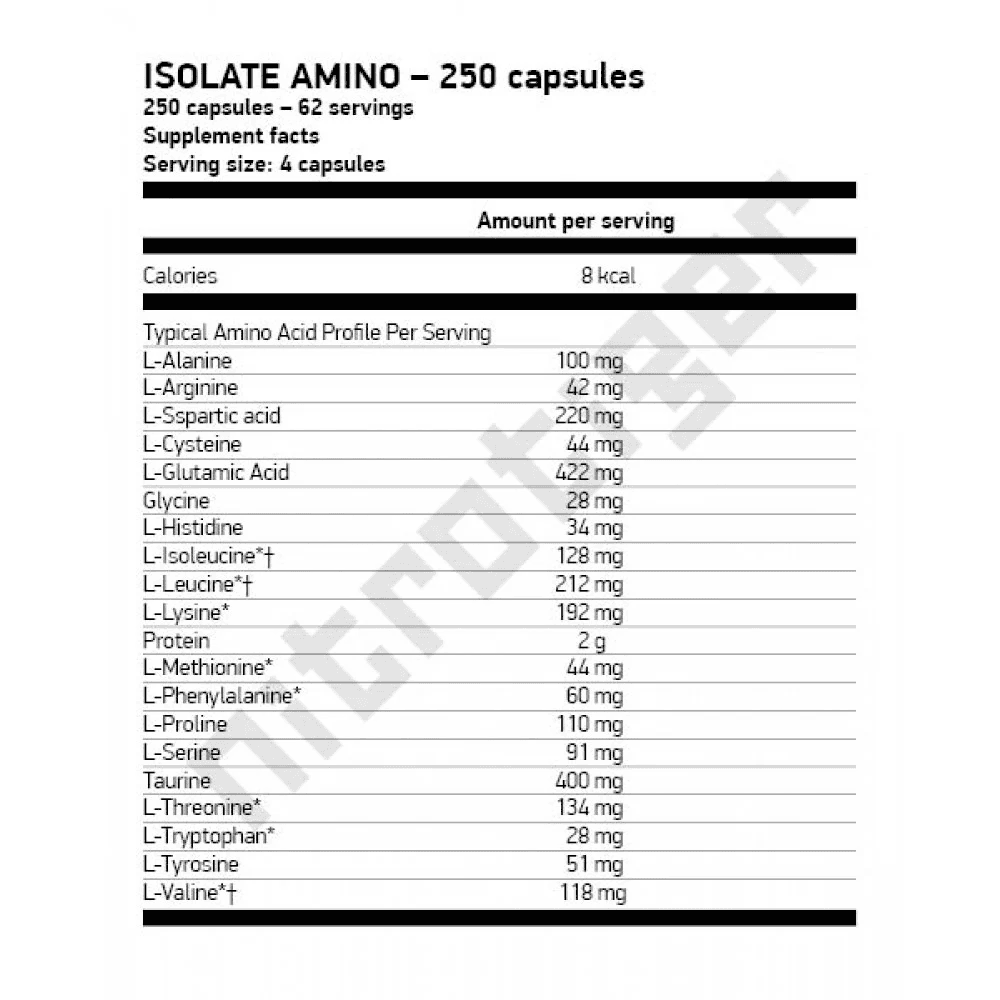 SCITEC Isolate Amino 250 капсули