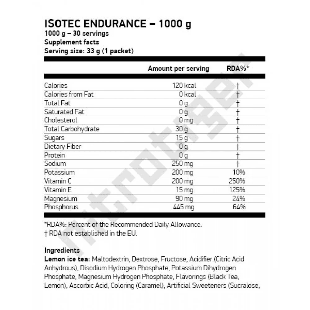 SCITEC Isotec Endurance 1000 г