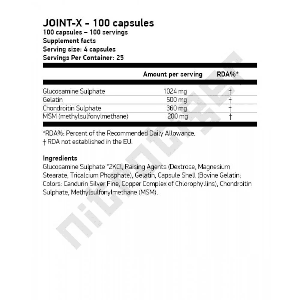 SCITEC Joint-X 100 капсули