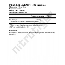 SCITEC Mega Kre-Alkalyn 80 капсули