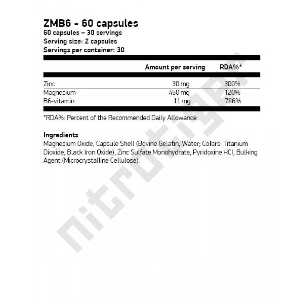 SCITEC ZMB6 60 капсули