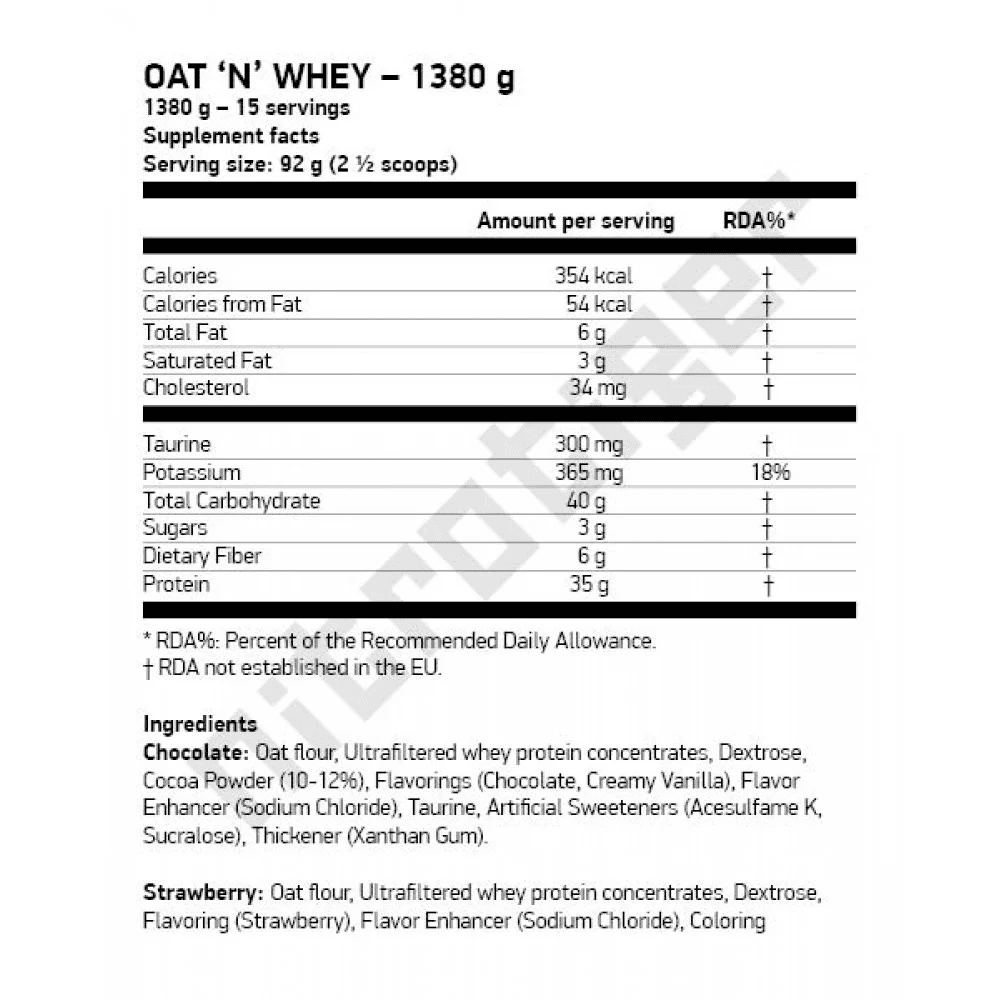 SCITEC Oat 'n' Whey 1380 г