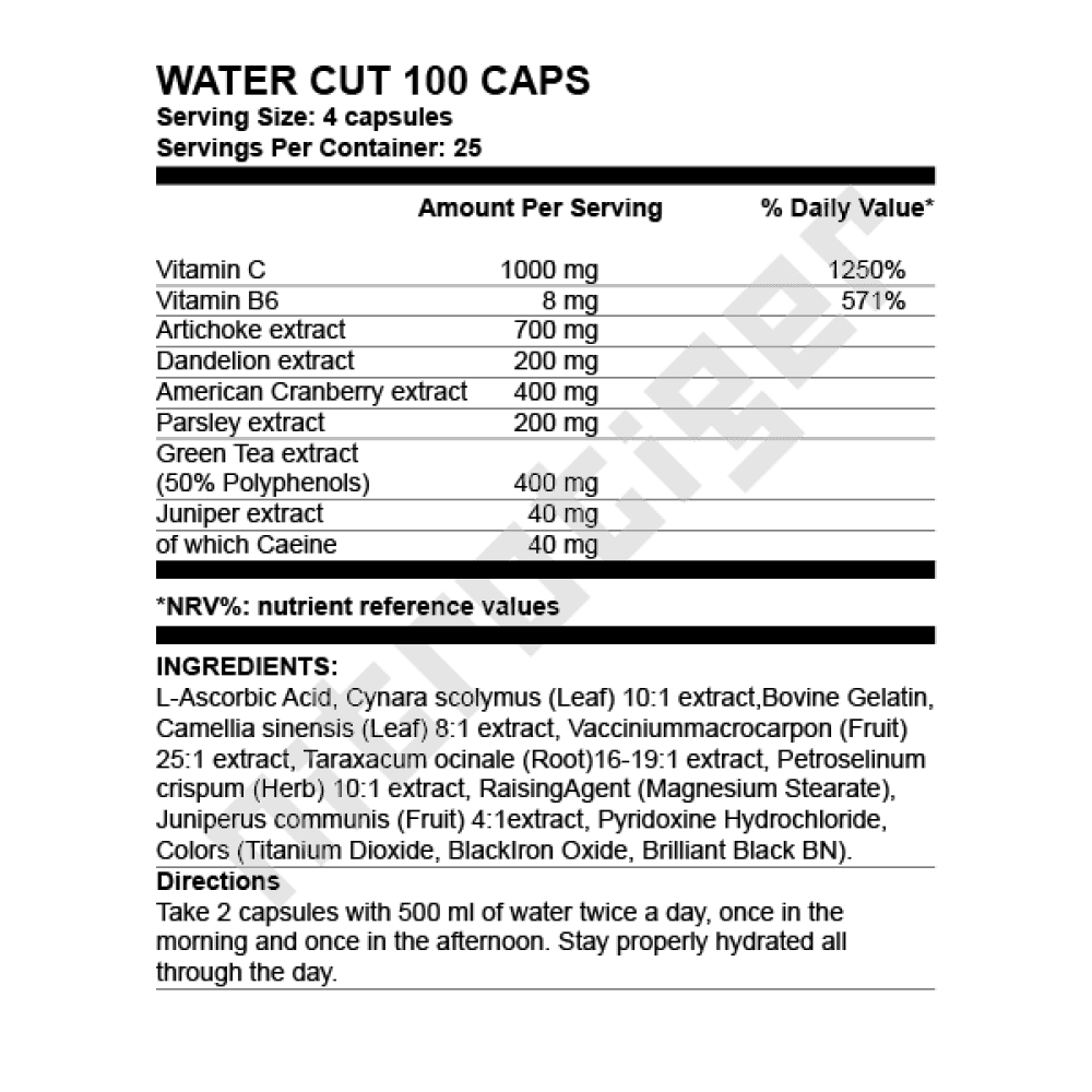 SCITEC Water Cut 100 капсули