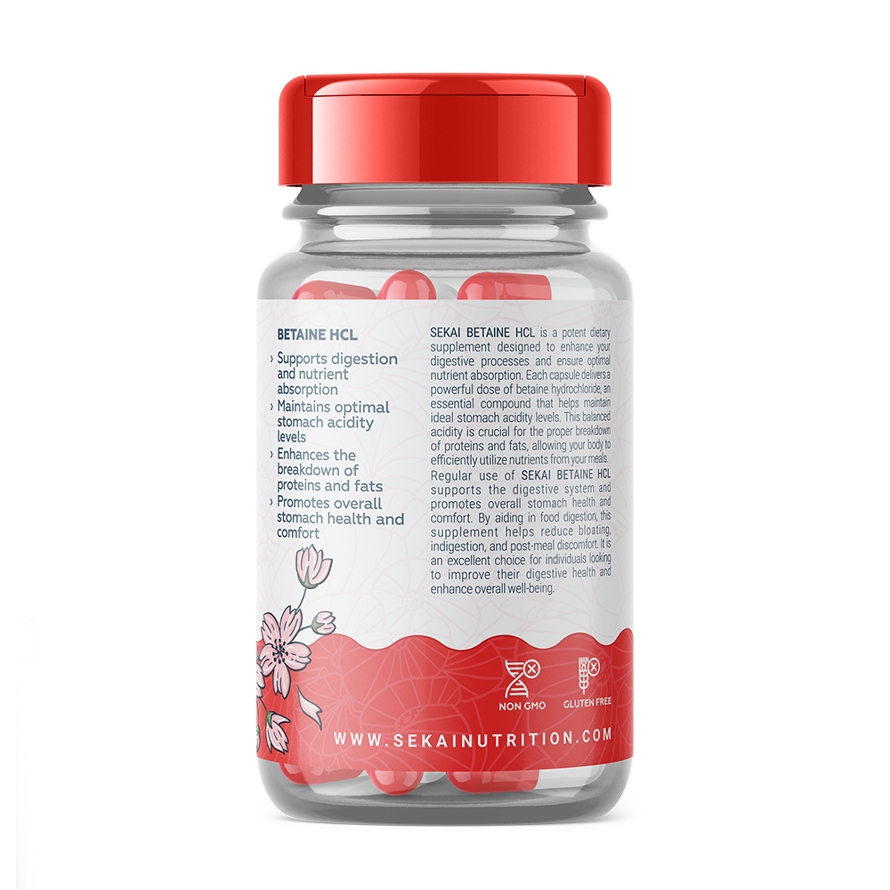 SEKAI KATSURYOKU Betaine HCl 48 капсули