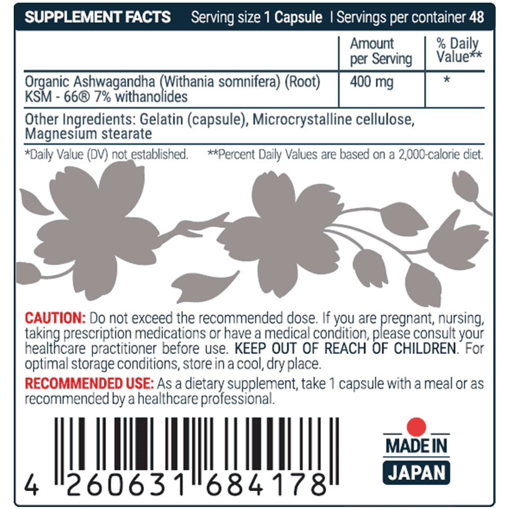 SEKAI KATSURYOKU Ashwagandha 48 капсули