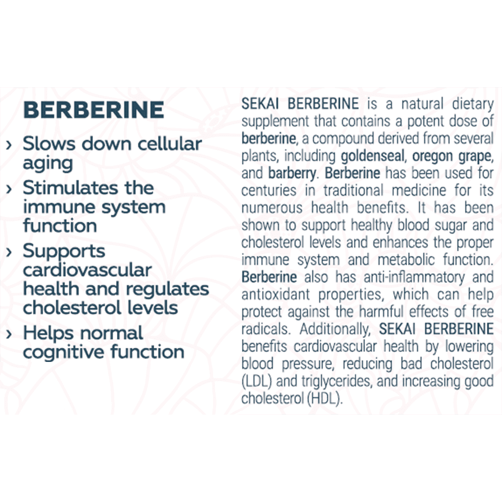 SEKAI KATSURYOKU Berberine 30 капсули