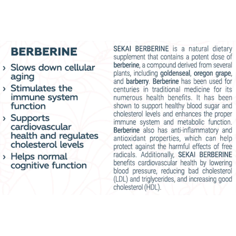 SEKAI KATSURYOKU Berberine 30 капсули