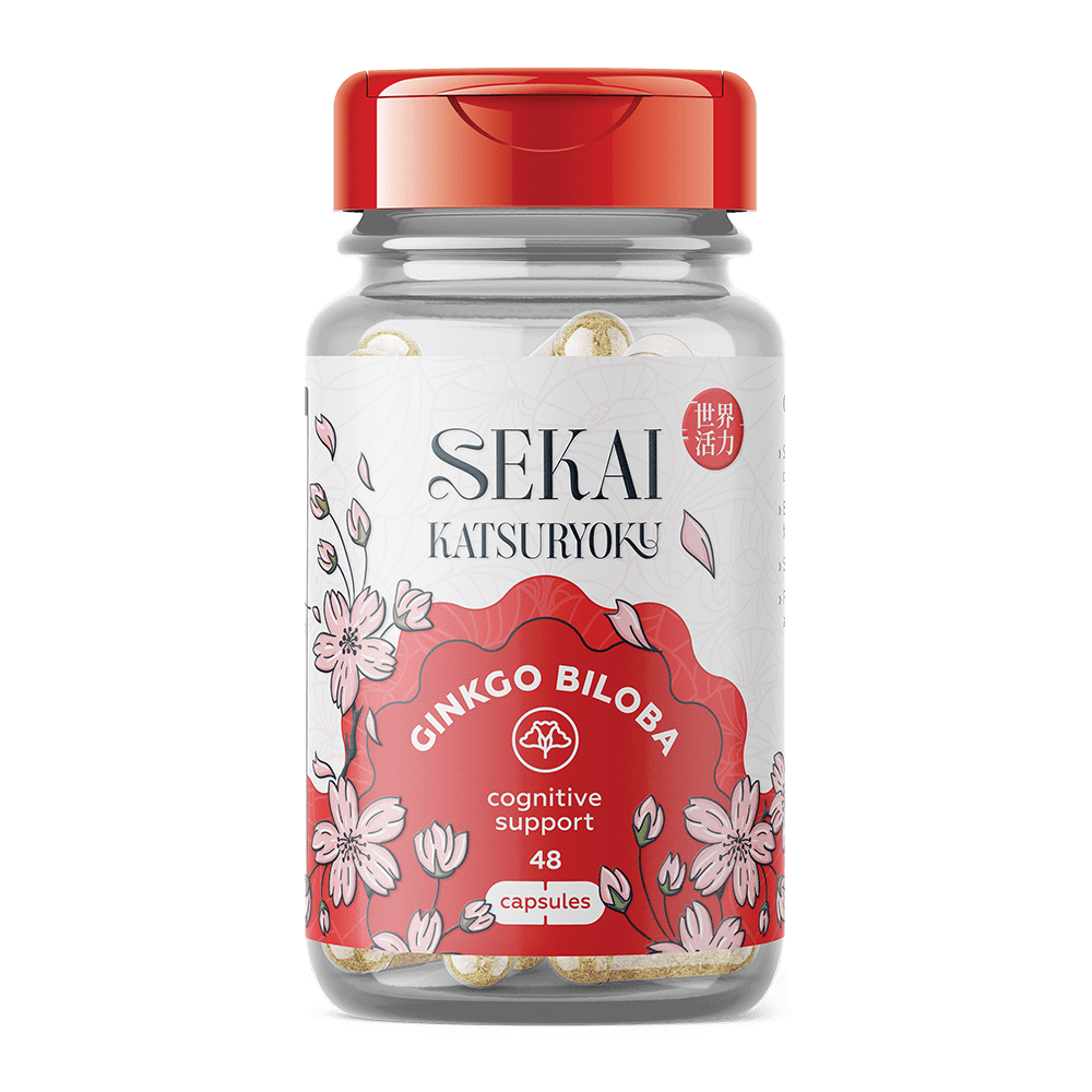 SEKAI KATSURYOKU Ginkgo Biloba 48 капсули 