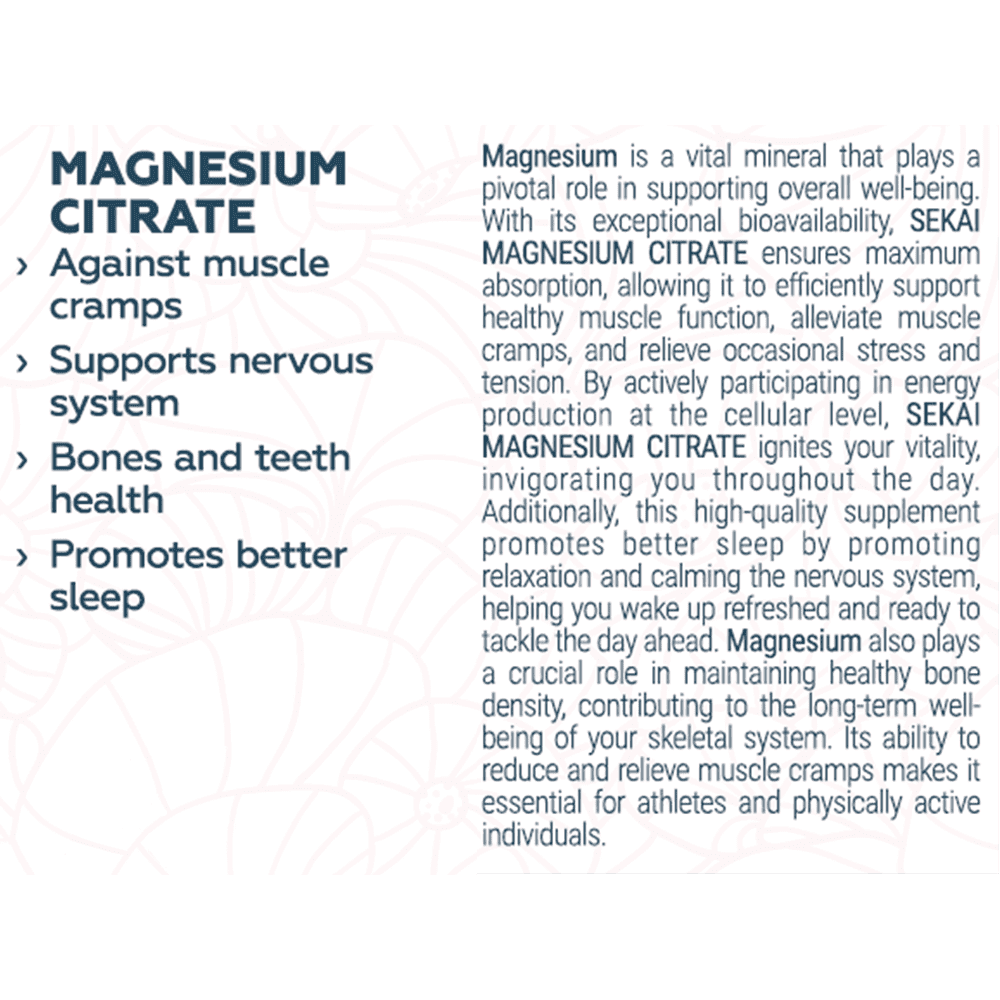 SEKAI KATSURYOKU Magnesium Citrate 48 таблетки