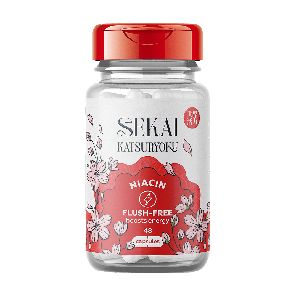 SEKAI KATSURYOKU Niacin Flush-Free 48 капсули