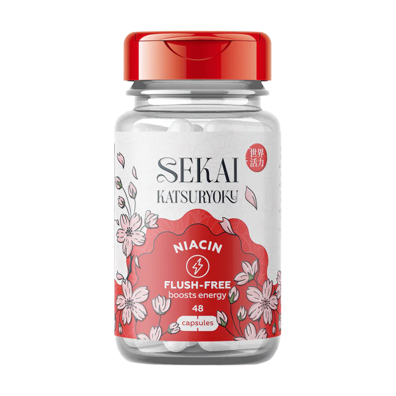 SEKAI KATSURYOKU Niacin Flush-Free 48 капсули
