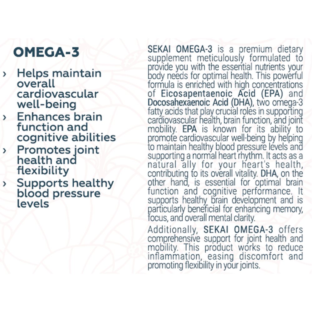 SEKAI KATSURYOKU Omega-3 40 меки капсули 