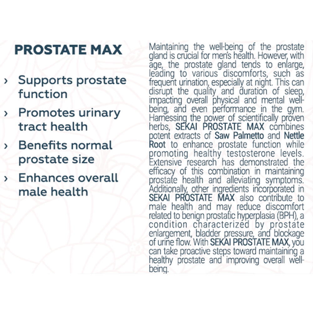 SEKAI KATSURYOKU Prostate Max 48 капсули