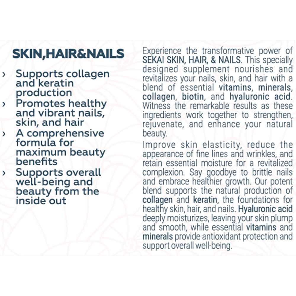 SEKAI KATSURYOKU Skin, Hair and Nails 48 капсули