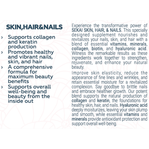 SEKAI KATSURYOKU Skin, Hair and Nails 48 капсули