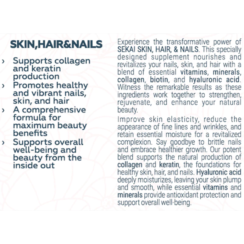 SEKAI KATSURYOKU Skin, Hair and Nails 48 капсули