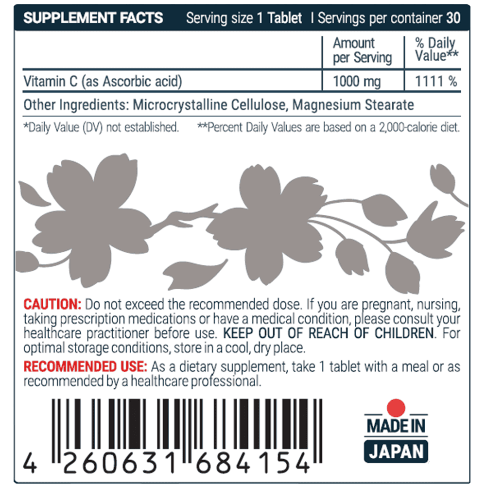 SEKAI KATSURYOKU Vitamin C 30 таблетки 