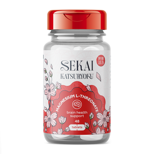 SEKAI KATSURYOKU Magnesium L-Threonate 48 таблетки 