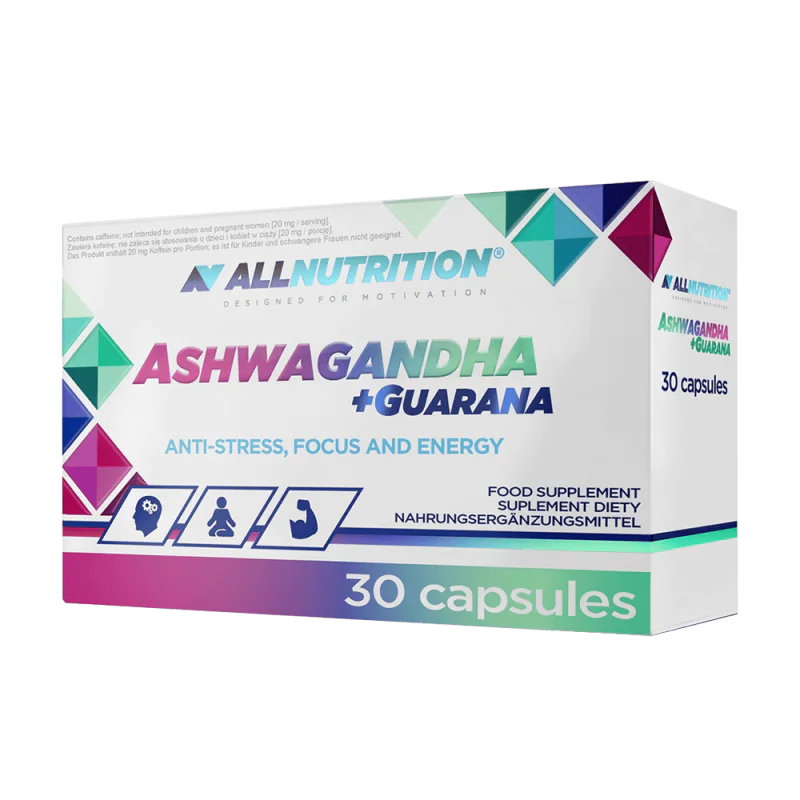 ALLNUTRITION Ashwagandha + Guarana 30 капсули