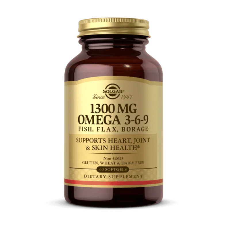 SOLGAR 1300 мг OMEGA 3-6-9 60 меки капсули