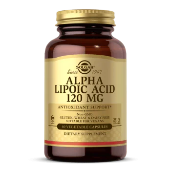 SOLGAR Alpha Lipoic Acid 120 мг 60 растителни капсули