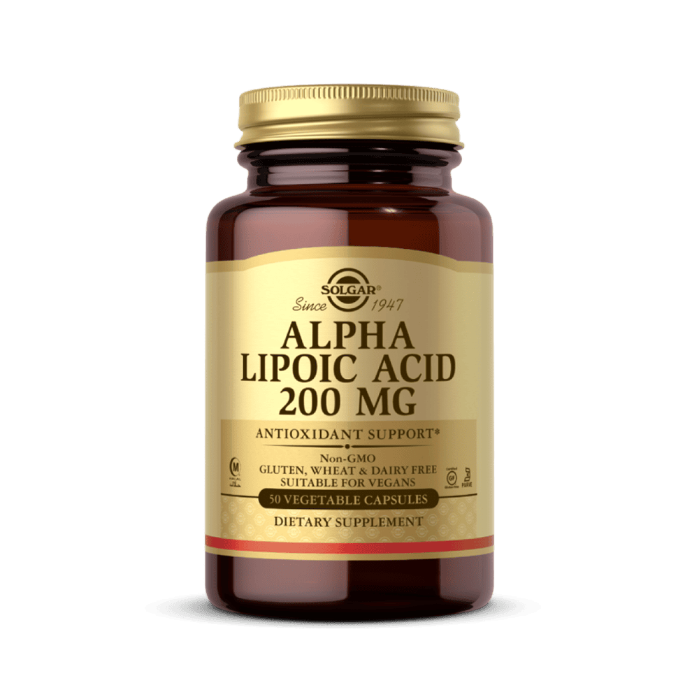 SOLGAR Alpha Lipoic Acid 200 мг 50 растителни капсули