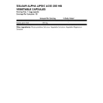 SOLGAR Alpha Lipoic Acid 200 мг 50 растителни капсули