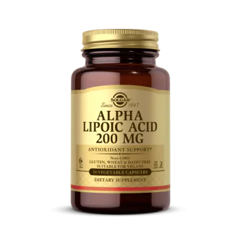 SOLGAR Alpha Lipoic Acid 200 мг 50 растителни капсули
