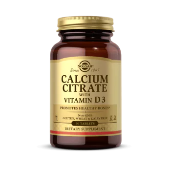 SOLGAR Calcium Citrate With Vitamin D3 60 таблетки