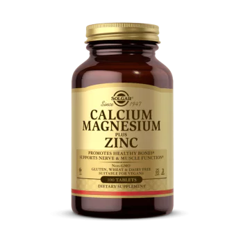 SOLGAR Calcium Magnesium Plus Zinc 100 таблетки