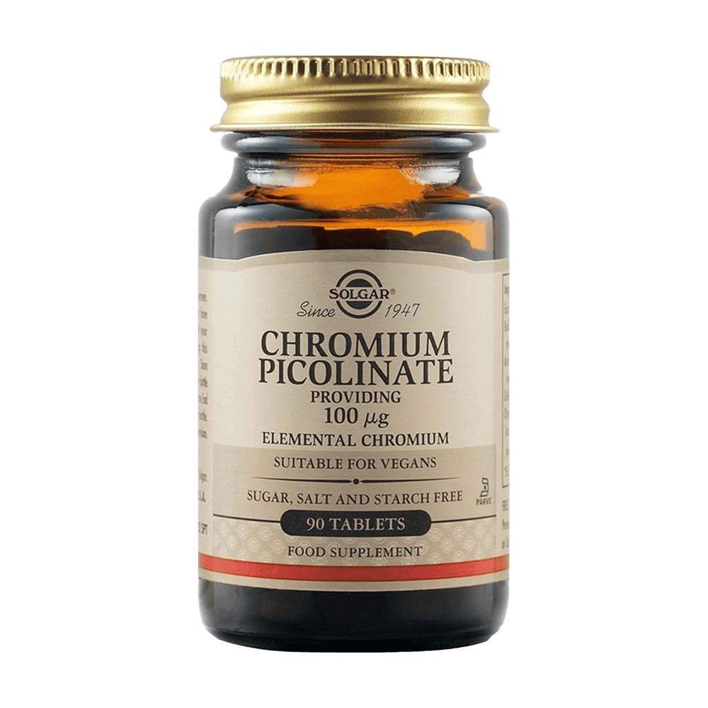 SOLGAR CHROMIUM PICOLINATE 100 mcg 90 таблетки
