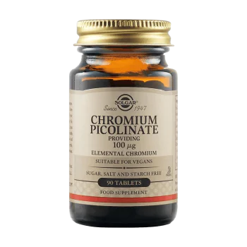 SOLGAR CHROMIUM PICOLINATE 100 mcg 90 таблетки