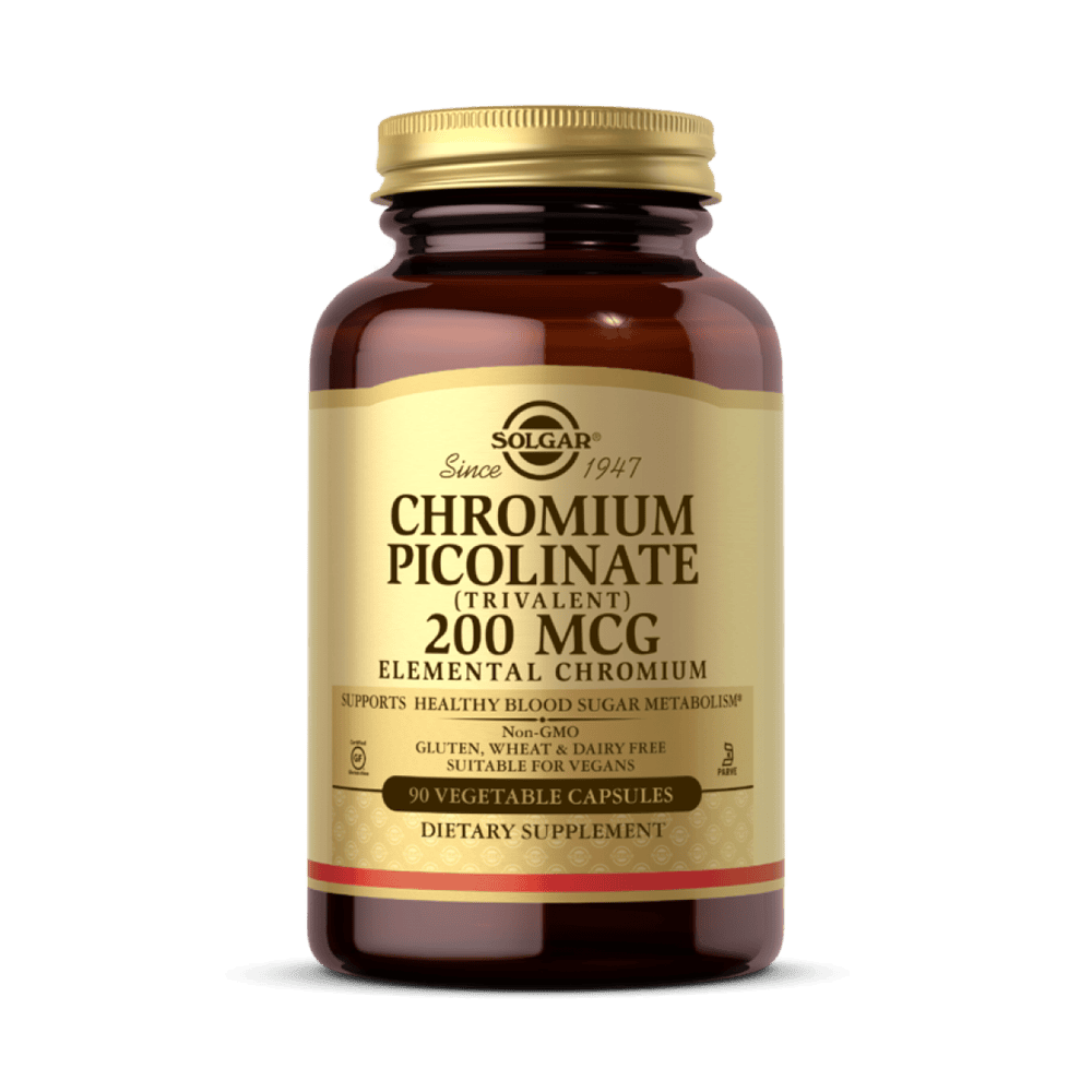 SOLGAR Chromium Picolinate 200 мкг 90 растителни капсули