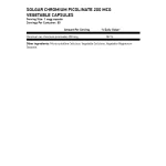 SOLGAR Chromium Picolinate 200 мкг 90 растителни капсули