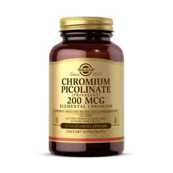 SOLGAR Chromium Picolinate 200 мкг 90 растителни капсули