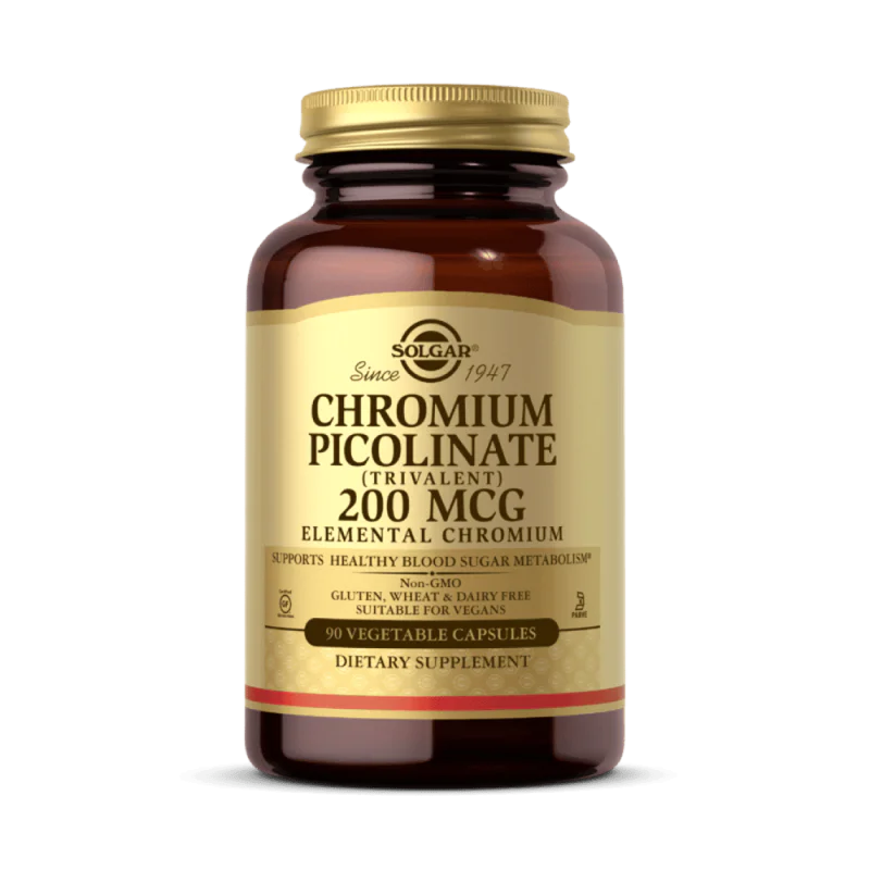 SOLGAR Chromium Picolinate 200 мкг 90 растителни капсули