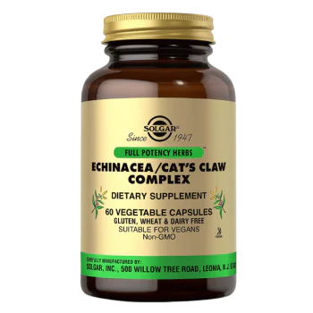 SOLGAR Echinacea Cats Claw Complex 60 растителни капсули