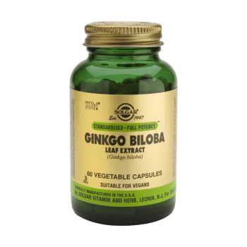 SOLGAR GINKGO BILOBA LEAF EXTRACT 60 мг x 60 капсули