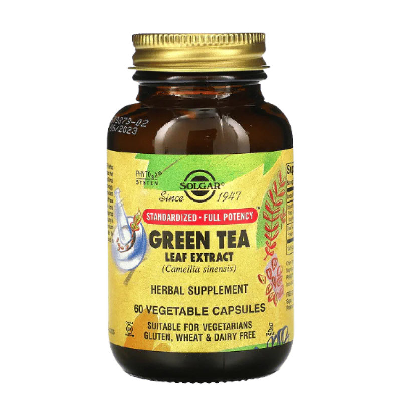 SOLGAR Green Tea Leaf Extract Vegetable 60 капсули