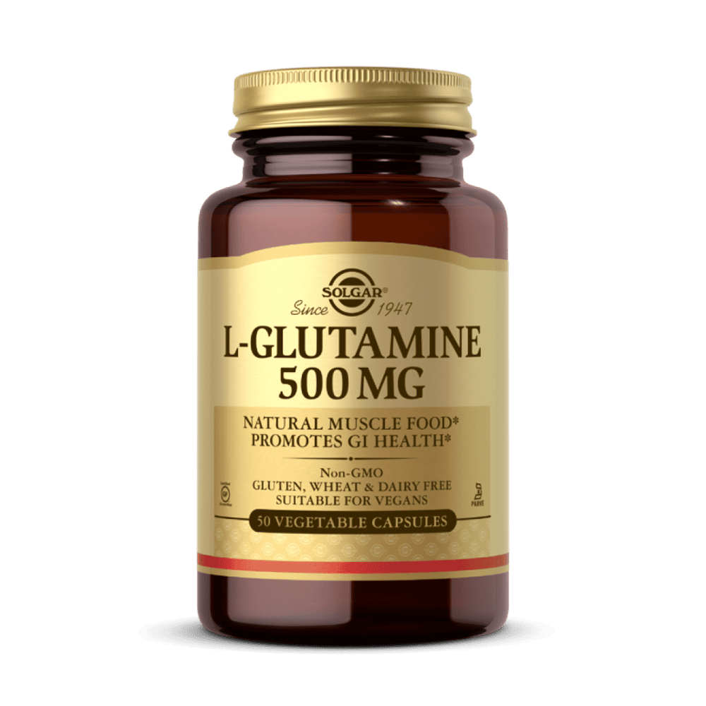 SOLGAR L-Glutamine 500 мг 50 растителни капсули