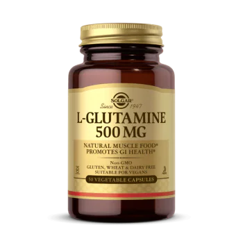 SOLGAR L-Glutamine 500 мг 50 растителни капсули