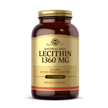 SOLGAR Lecithin 1360 мг 100 меки капсули