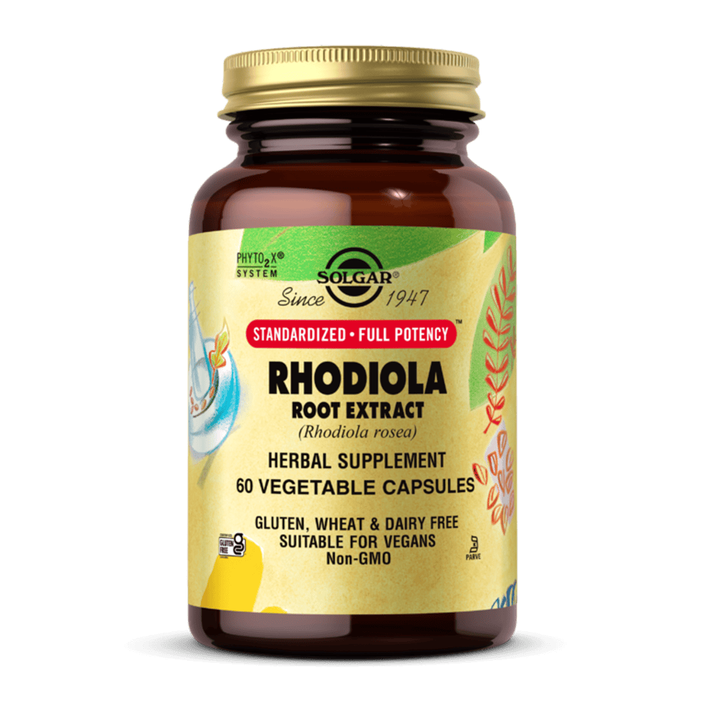 SOLGAR Rhodiola Root Extract Vegetable 60 капсули