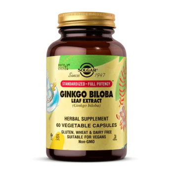 SOLGAR SFP Ginkgo Biloba Leaf Extract 60 растителни капсули
