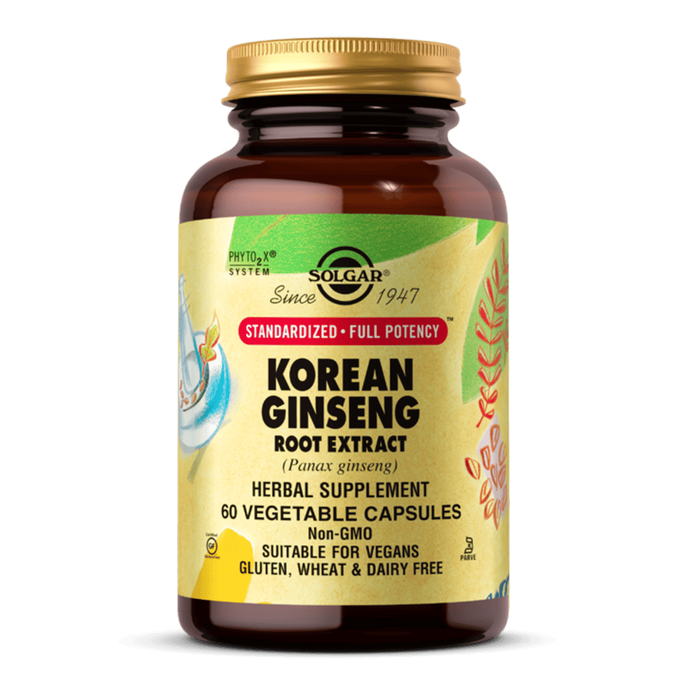 SOLGAR SFP Korean Ginseng Root Extract 60 растителни капсули