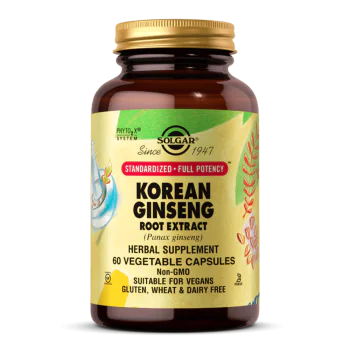 SOLGAR SFP Korean Ginseng Root Extract 60 растителни капсули