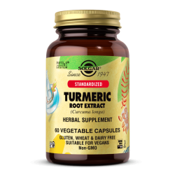 SOLGAR Standardized Turmeric Root Extract 60 растителни капсули