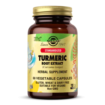 SOLGAR Standardized Turmeric Root Extract 60 растителни капсули